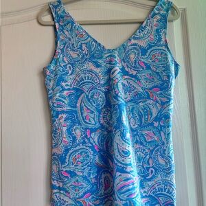 Lilly Pulitzer Blue and Pink Patterned Top